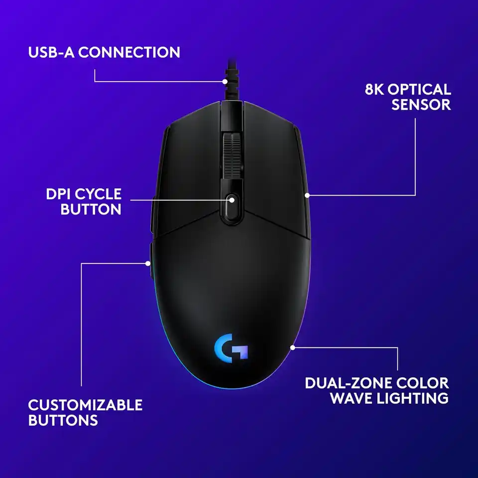 Logitech G203 LIGHTSYNC Gaming Mouse